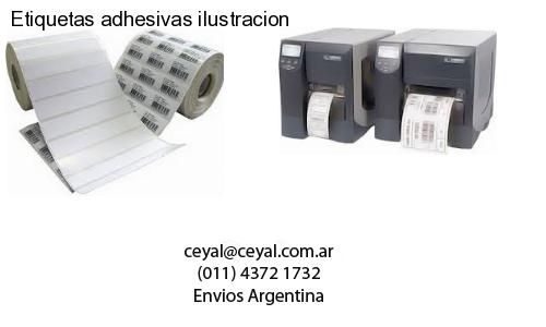 Etiquetas adhesivas ilustracion