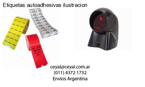 Etiquetas autoadhesivas ilustracion