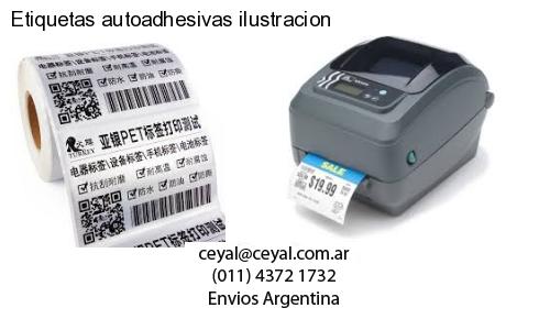 Etiquetas autoadhesivas ilustracion