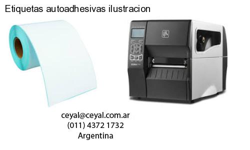 Etiquetas autoadhesivas ilustracion