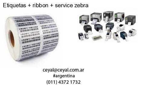 Etiquetas ribbon service zebra