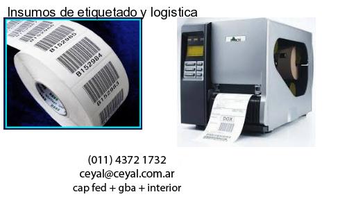 Insumos de etiquetado y logistica