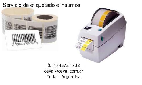 Servicio de etiquetado e insumos