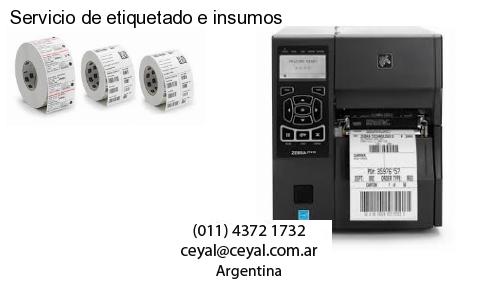 Servicio de etiquetado e insumos