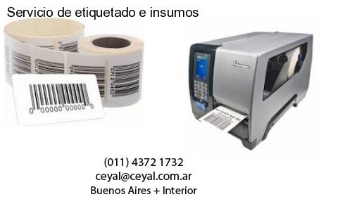 Servicio de etiquetado e insumos