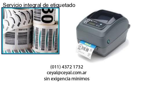 Servicio integral de etiquetado