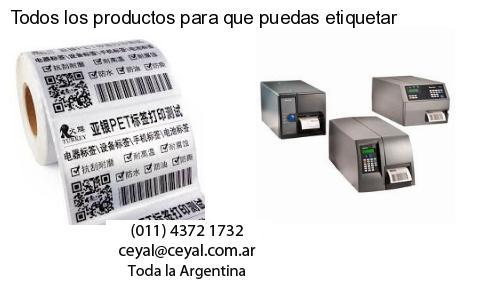 Todos los productos para que puedas etiquetar