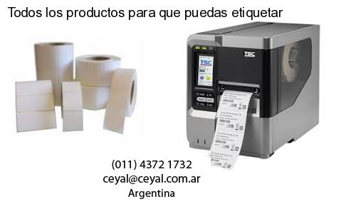 Todos los productos para que puedas etiquetar