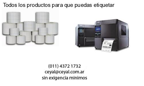 Todos los productos para que puedas etiquetar