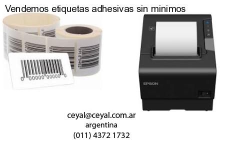 Vendemos etiquetas adhesivas sin minimos