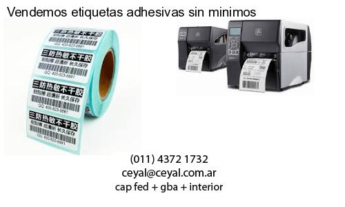 Vendemos etiquetas adhesivas sin minimos