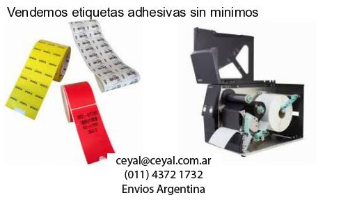 Vendemos etiquetas adhesivas sin minimos