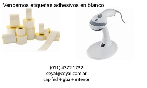 Vendemos etiquetas adhesivos en blanco