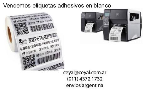Vendemos etiquetas adhesivos en blanco
