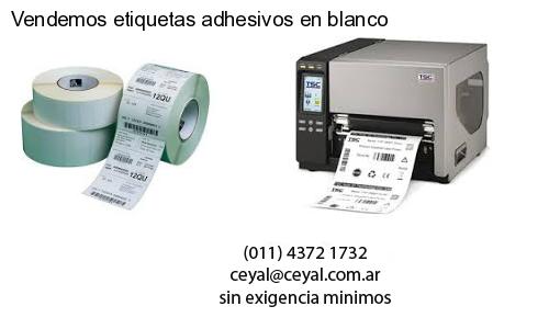 Vendemos etiquetas adhesivos en blanco