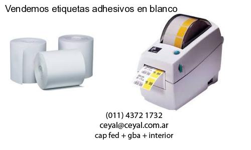 Vendemos etiquetas adhesivos en blanco