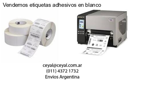 Vendemos etiquetas adhesivos en blanco