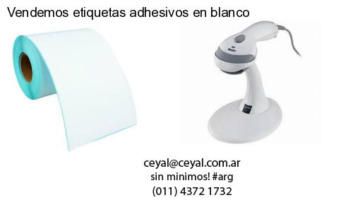 Vendemos etiquetas adhesivos en blanco