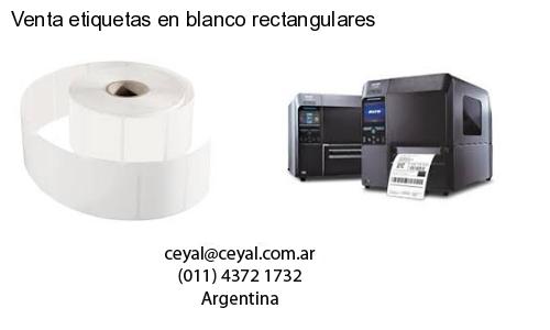 Venta etiquetas en blanco rectangulares