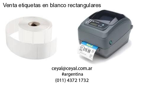 Venta etiquetas en blanco rectangulares