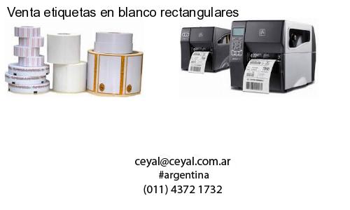 Venta etiquetas en blanco rectangulares