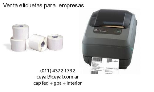 Venta etiquetas para  empresas