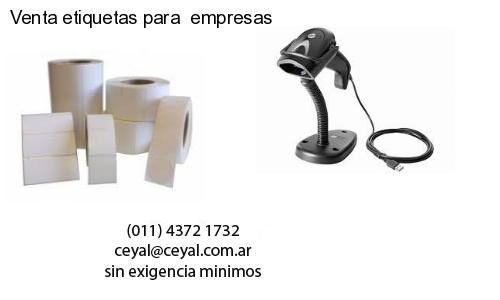 Venta etiquetas para empresas