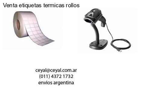 Venta etiquetas termicas rollos