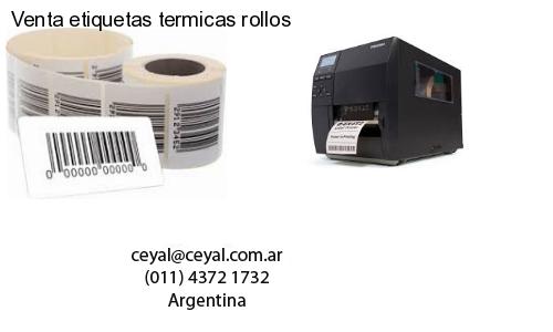 Venta etiquetas termicas rollos