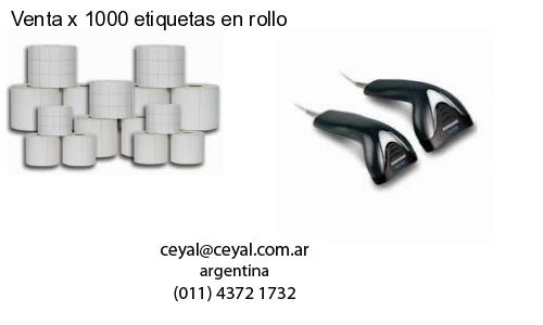 Venta x 1000 etiquetas en rollo