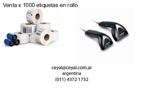 Venta x 1000 etiquetas en rollo