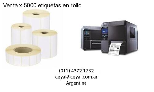 Venta x 5000 etiquetas en rollo