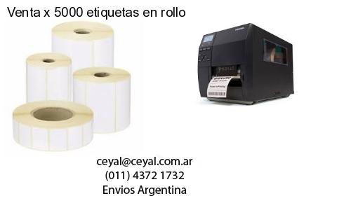 Venta x 5000 etiquetas en rollo