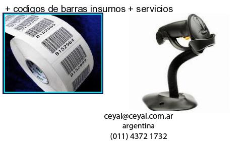 codigos de barras insumos servicios