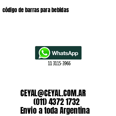 código de barras para bebidas 