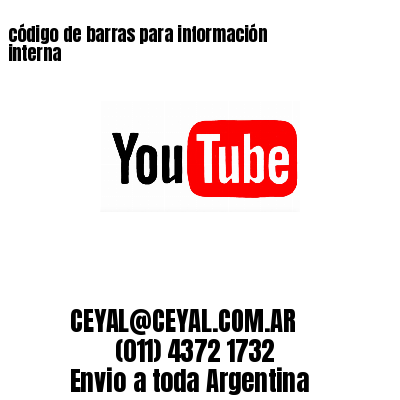 código de barras para información interna 