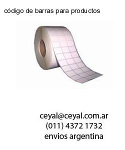 código de barras para productos