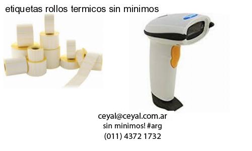 etiquetas rollos termicos sin minimos