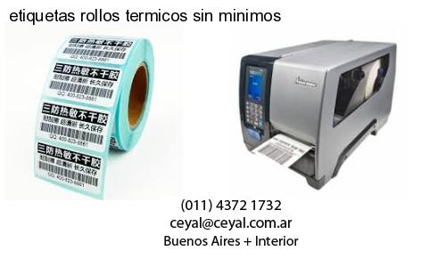 etiquetas rollos termicos sin minimos