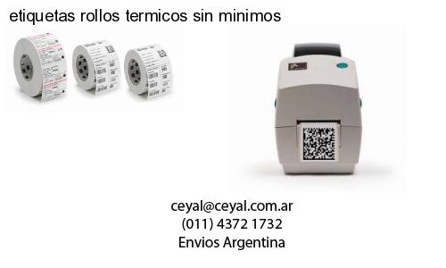 etiquetas rollos termicos sin minimos