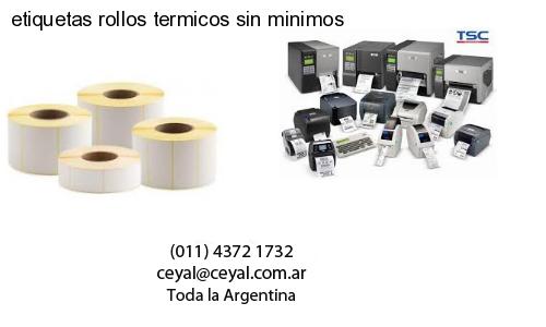 etiquetas rollos termicos sin minimos