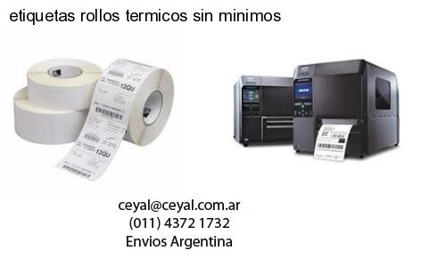 etiquetas rollos termicos sin minimos