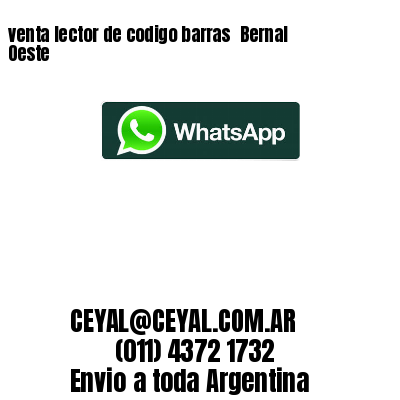 venta lector de codigo barras 	Bernal Oeste