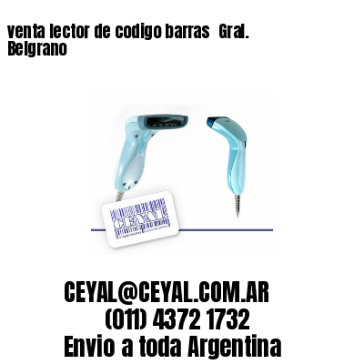 venta lector de codigo barras 	Gral. Belgrano