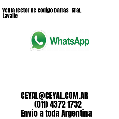 venta lector de codigo barras 	Gral. Lavalle