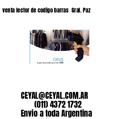 venta lector de codigo barras 	Gral. Paz