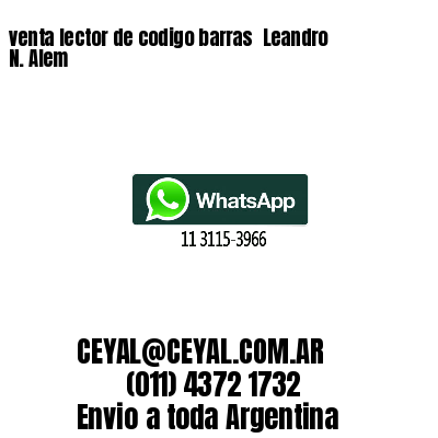 venta lector de codigo barras 	Leandro N. Alem