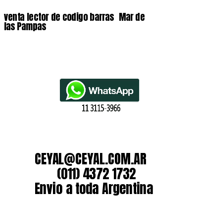 venta lector de codigo barras 	Mar de las Pampas