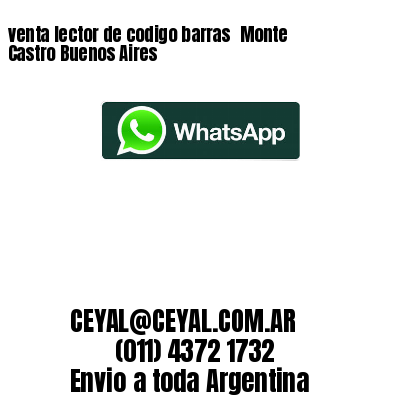 venta lector de codigo barras 	Monte Castro Buenos Aires
