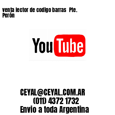 venta lector de codigo barras Pte. Perón
